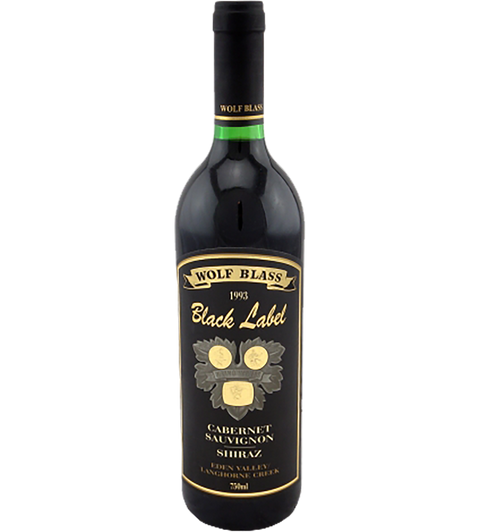 Wolf Blass Black Label Cabernet Shiraz 1993 14.5% 750 ML Btl