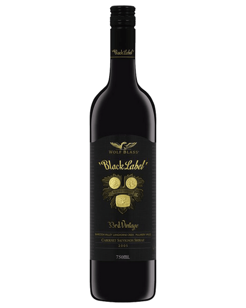 Wolf Blass Black Label Cabernet Shiraz 2005 14.5% 750 ML Btl