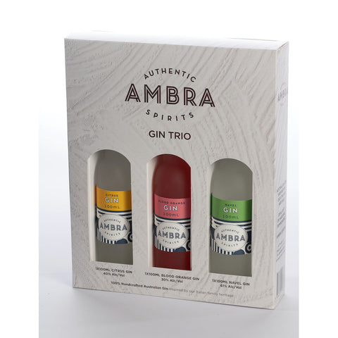 Ambra Gin Trio Pack 30% 3 X 100ML Pkt