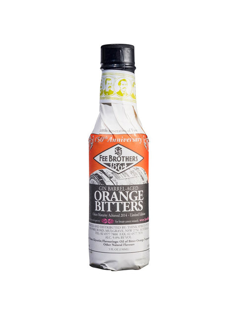 Fee Brothers Gin Barrel Aged Orange Bitters 9% 150 ML Btl